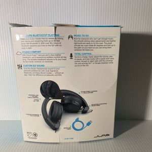 New JLAB Studio ANC Wireless Active Noise Canceling Headphones Bluetooth Black